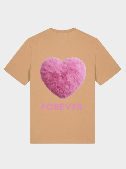 Vyfinity MAMA Herz Premium T-Shirt – Front Minimal & Rückenprint | 180 GSM Bio Baumwolle