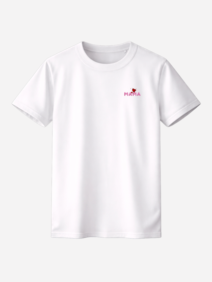 Vyfinity Premium Mama Herzen T-Shirt – 215 GSM Bio Baumwolle