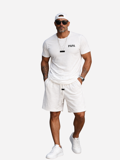 Papa Front & Rückenprint | Premium Bio T-Shirt