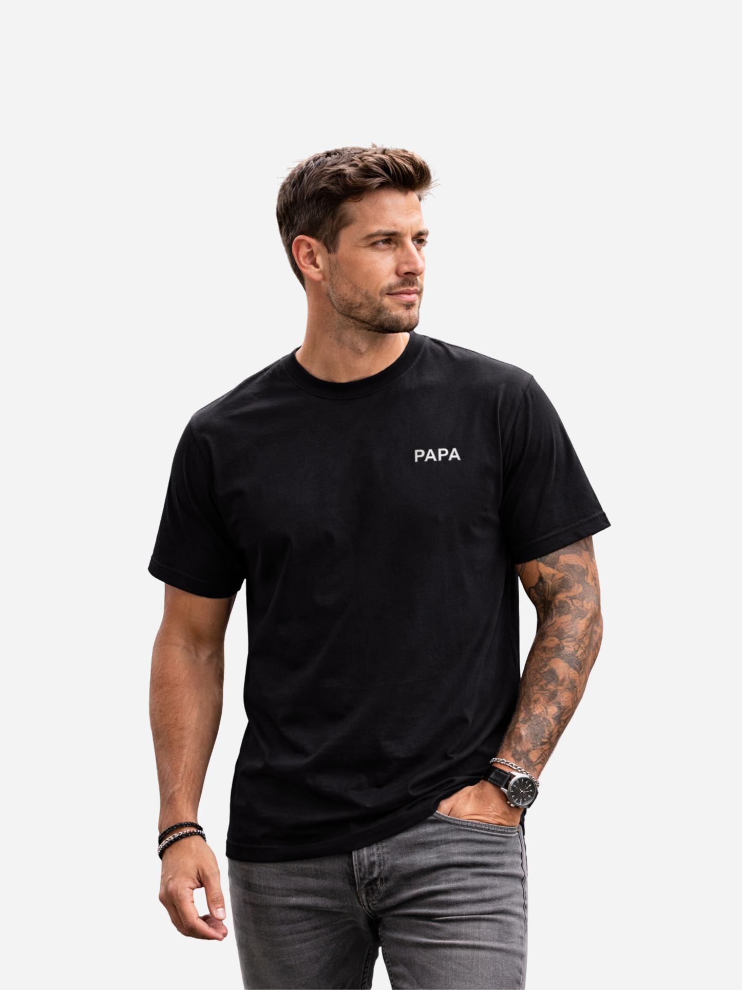 Papa Premium T-Shirt – The Foundation Papa | Bio Baumwolle 180 GSM