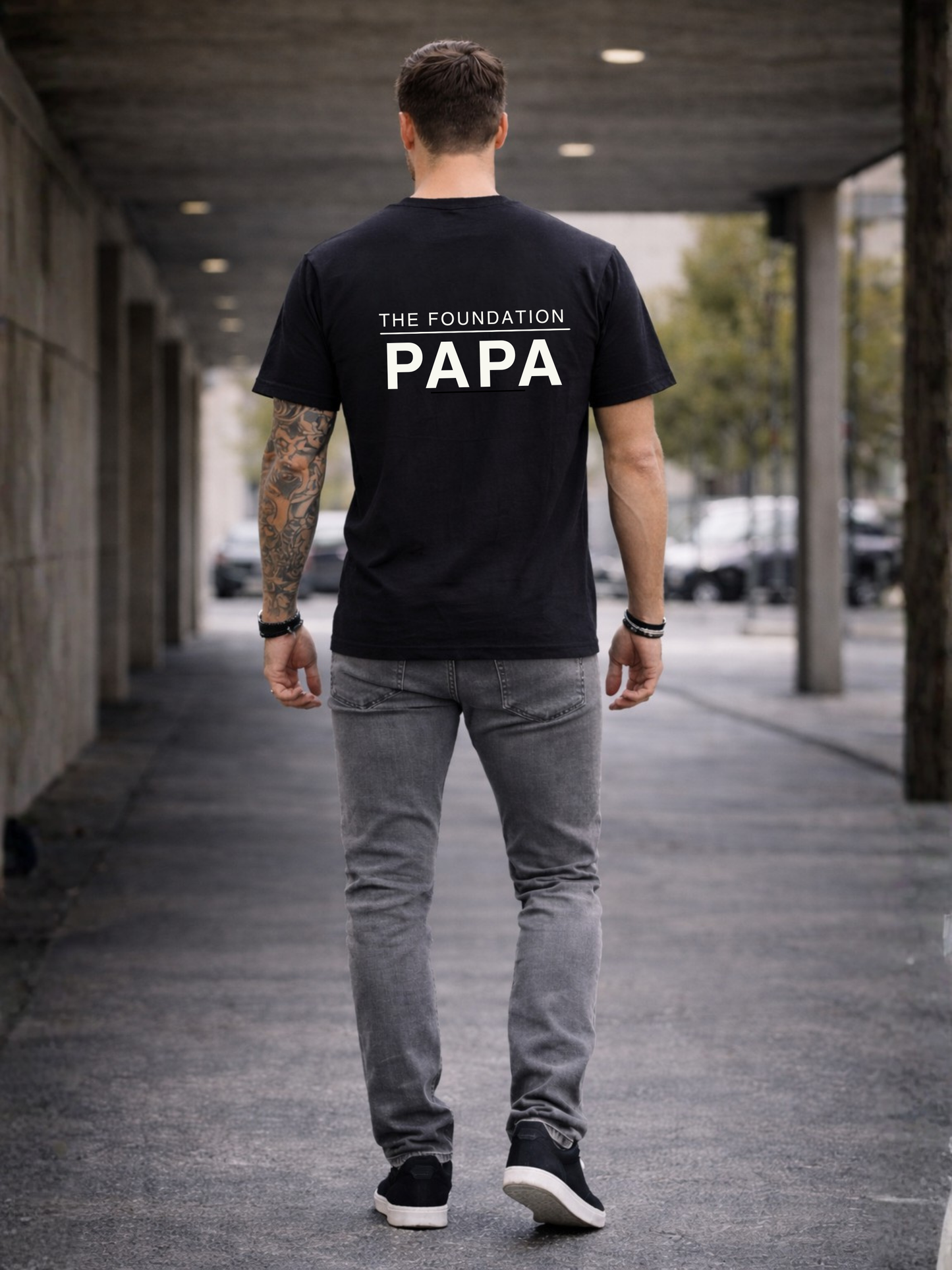 Papa Premium T-Shirt – The Foundation Papa | Bio Baumwolle 180 GSM