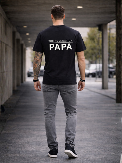 Papa Premium T-Shirt – The Foundation Papa | Bio Baumwolle 180 GSM