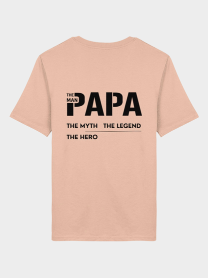 Papa Front & Rückenprint | Premium Bio T-Shirt