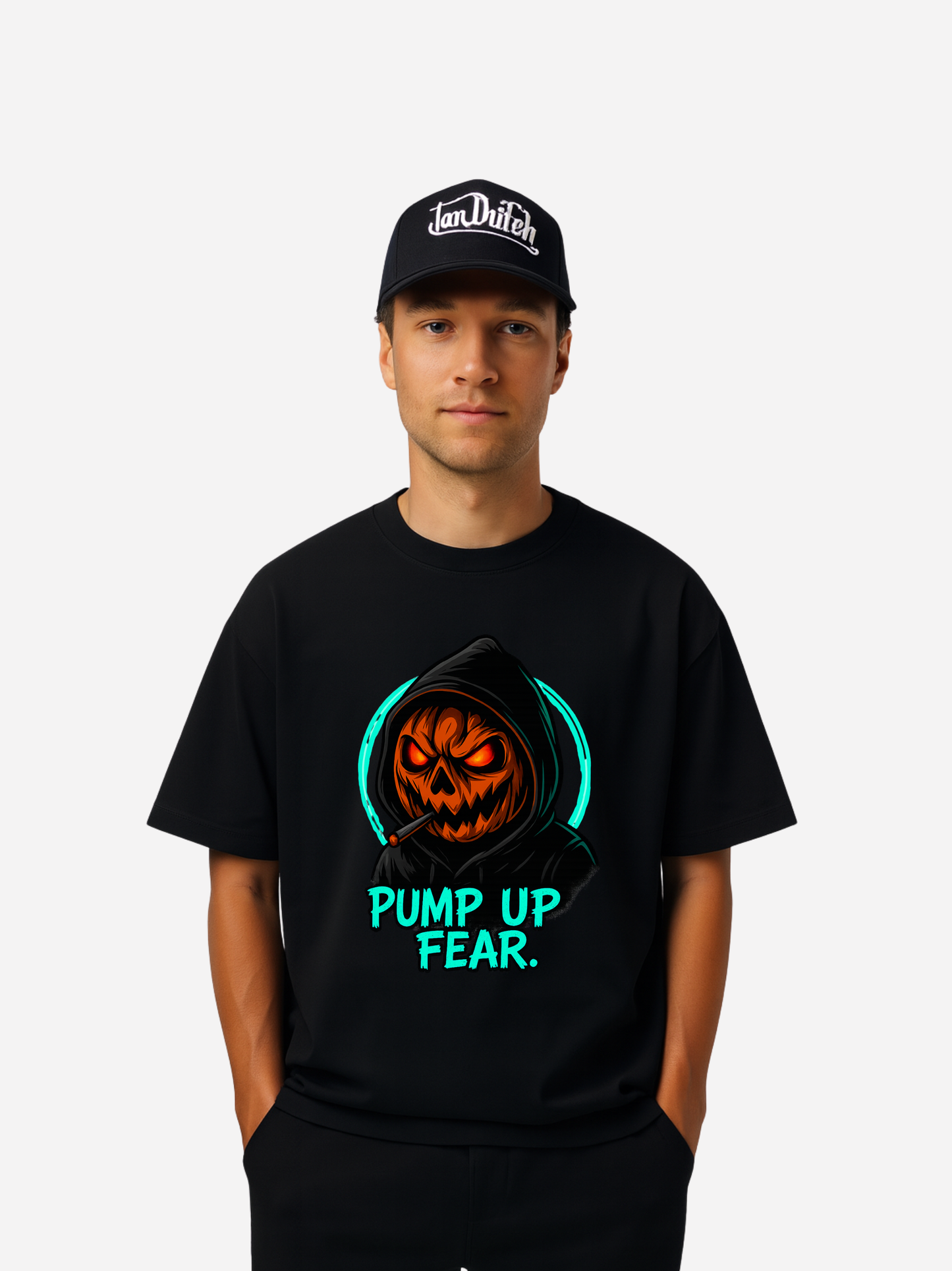 Pump Up Fear T-Shirt – Bio Unisex Halloween Shirt 180 GSM
