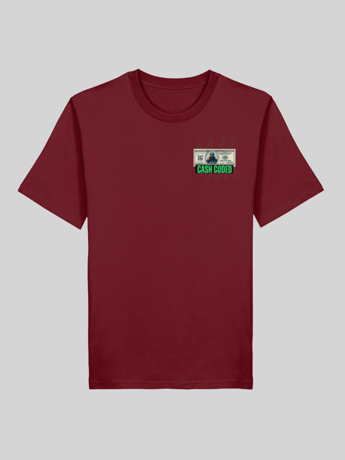 Vyfinity – Cash Coded Shirt | Herren Bio T-Shirt mit Front- & Backprint