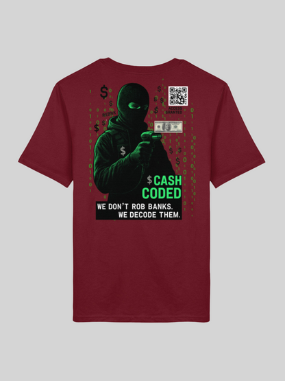 Vyfinity – Cash Coded Shirt | Herren Bio T-Shirt mit Front- & Backprint
