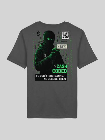 Vyfinity – Cash Coded Shirt | Herren Bio T-Shirt mit Front- & Backprint