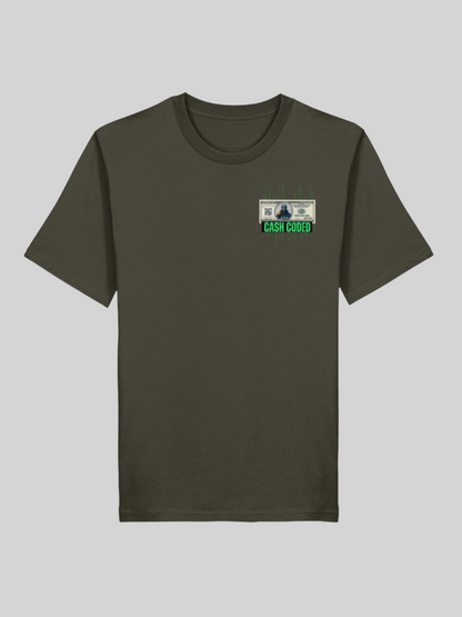 Vyfinity – Cash Coded Shirt | Herren Bio T-Shirt mit Front- & Backprint