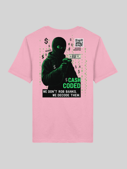 Vyfinity – Cash Coded Shirt | Herren Bio T-Shirt mit Front- & Backprint
