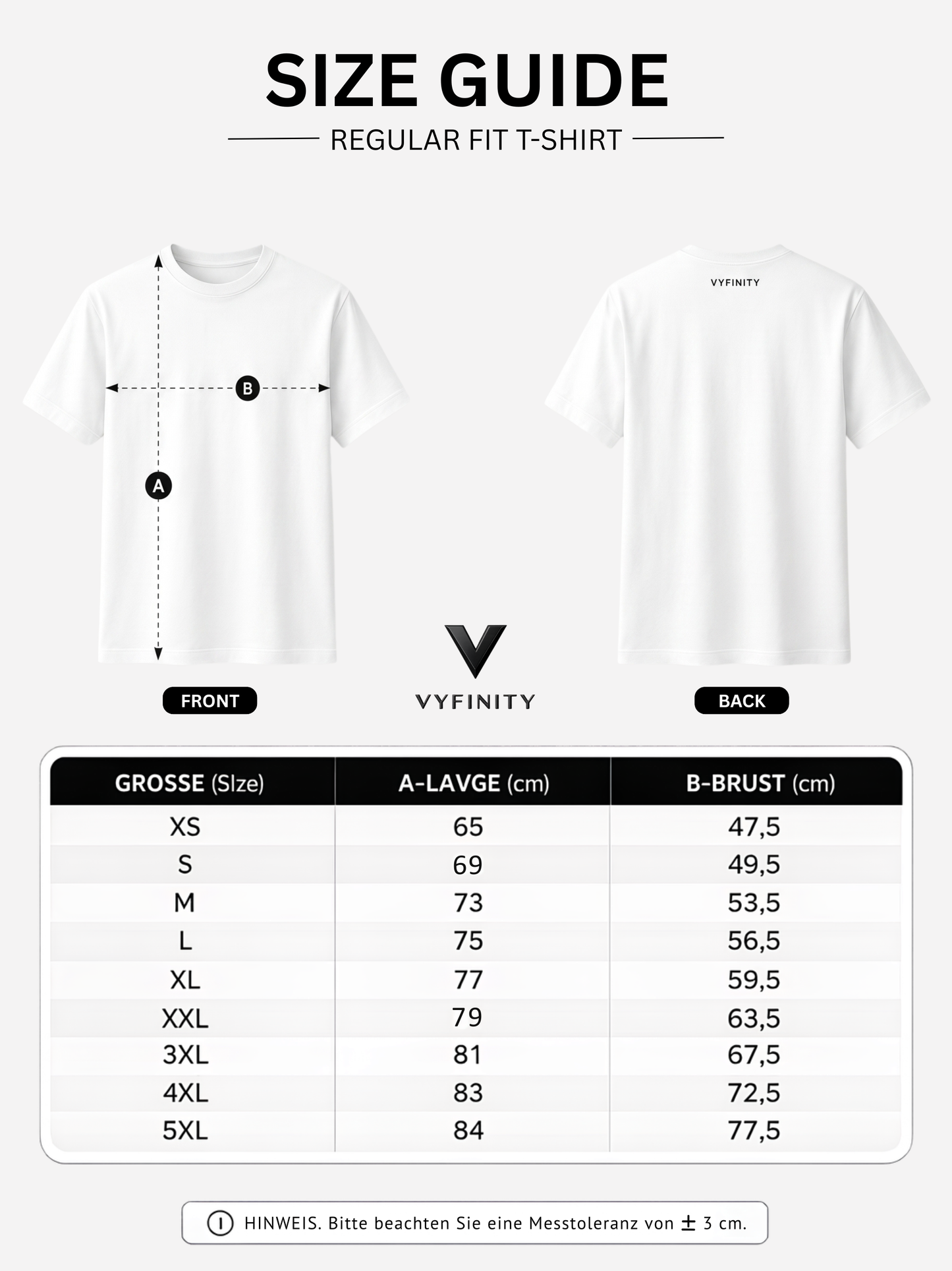 Vyfinity ECHO Premium T-Shirt – Minimalistisches Statement Shirt aus Bio-Baumwolle