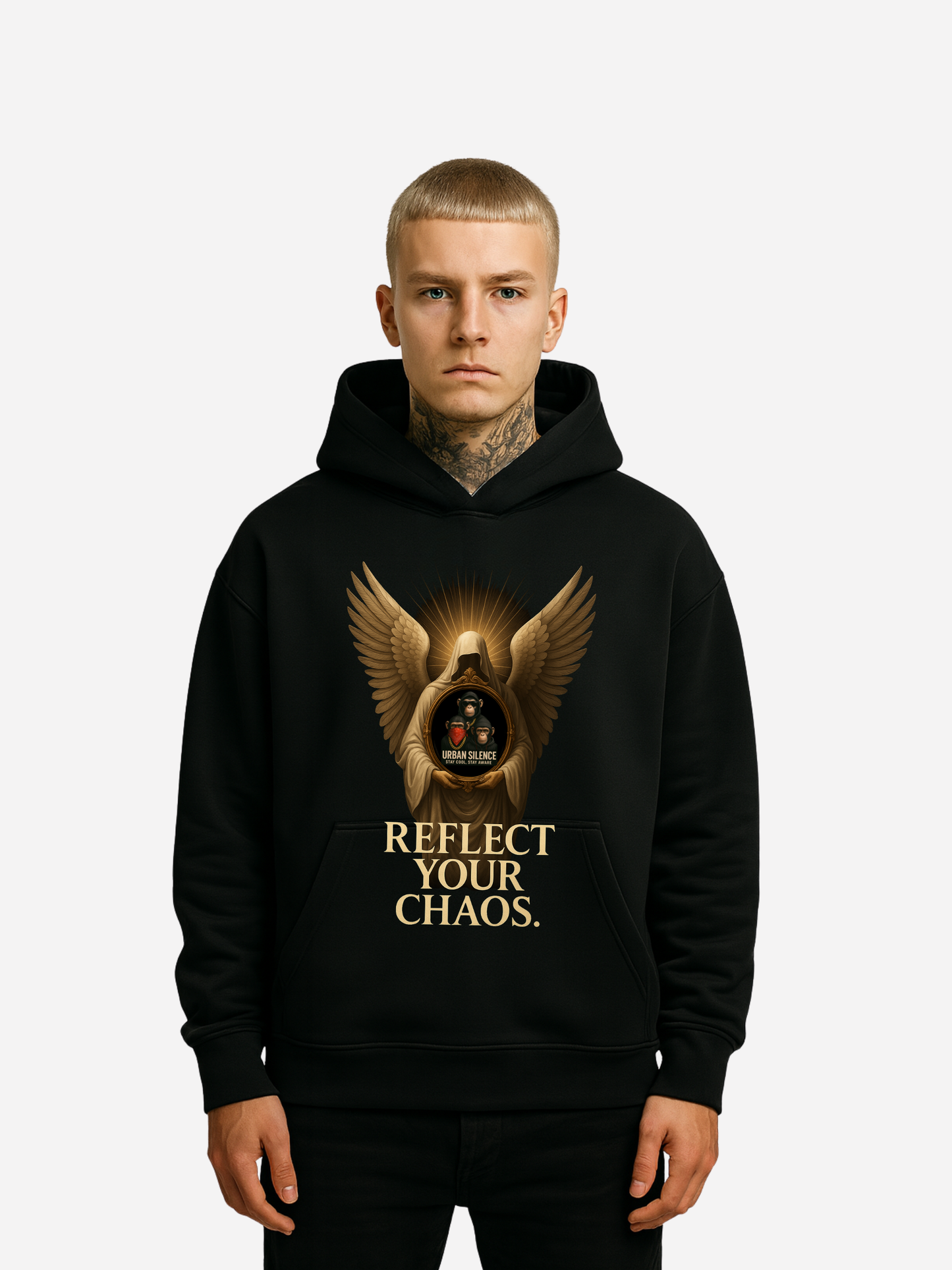 Vyfinity Reflect Your Chaos Hoodie – Heavy Oversized Premium Hoodie 380 GSM