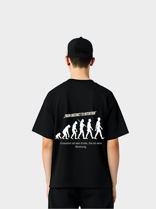From Instinct to Intention – Oversized Evolution Shirt