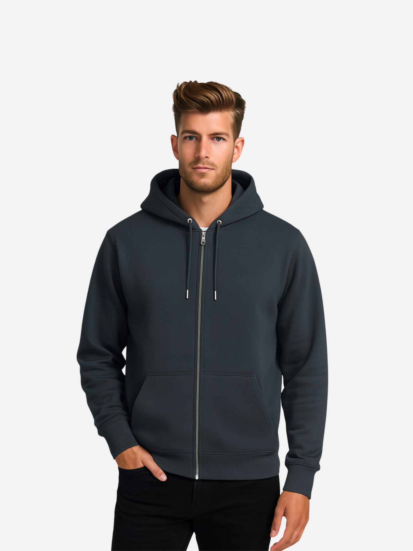 Happy Halloween Stay Chill Zipper Hoodie – Unisex Bio Baumwolle 350 GSM