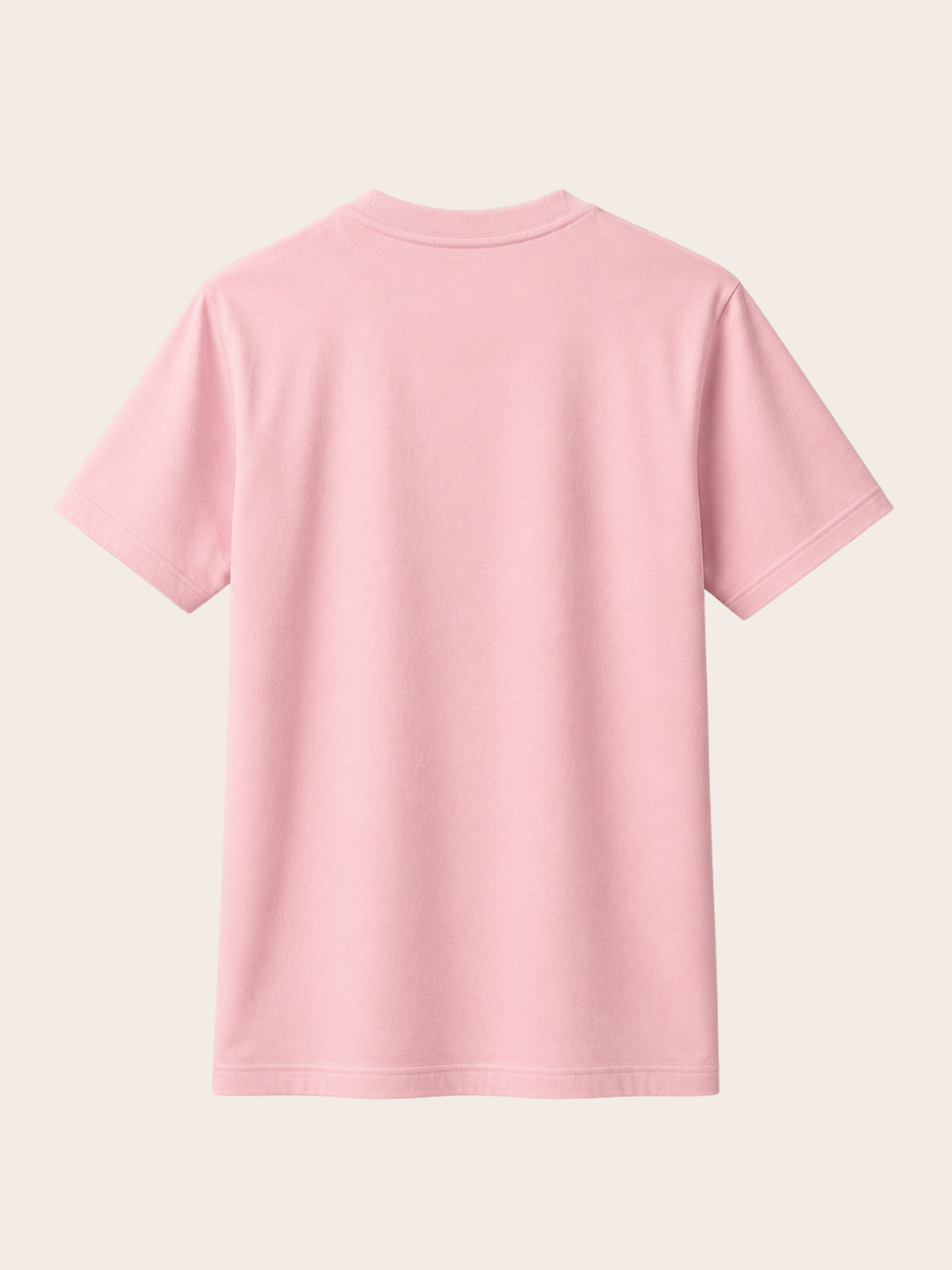 Rückansicht des rosa Vyfinity Classic Fit Unisex T-Shirts aus hochwertiger Baumwolle. Minimalistisches Premium Streetwear-Shirt ohne Rückenprint im modernen Regular Fit mit cleanem Design für Damen und Herren.