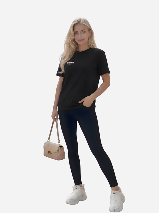 Vyfinity MAMA Forever Premium T-Shirt – Front Minimal & Rückenprint