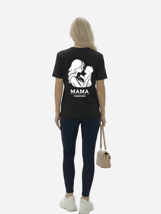 Vyfinity MAMA Forever Premium T-Shirt – Front Minimal & Rückenprint