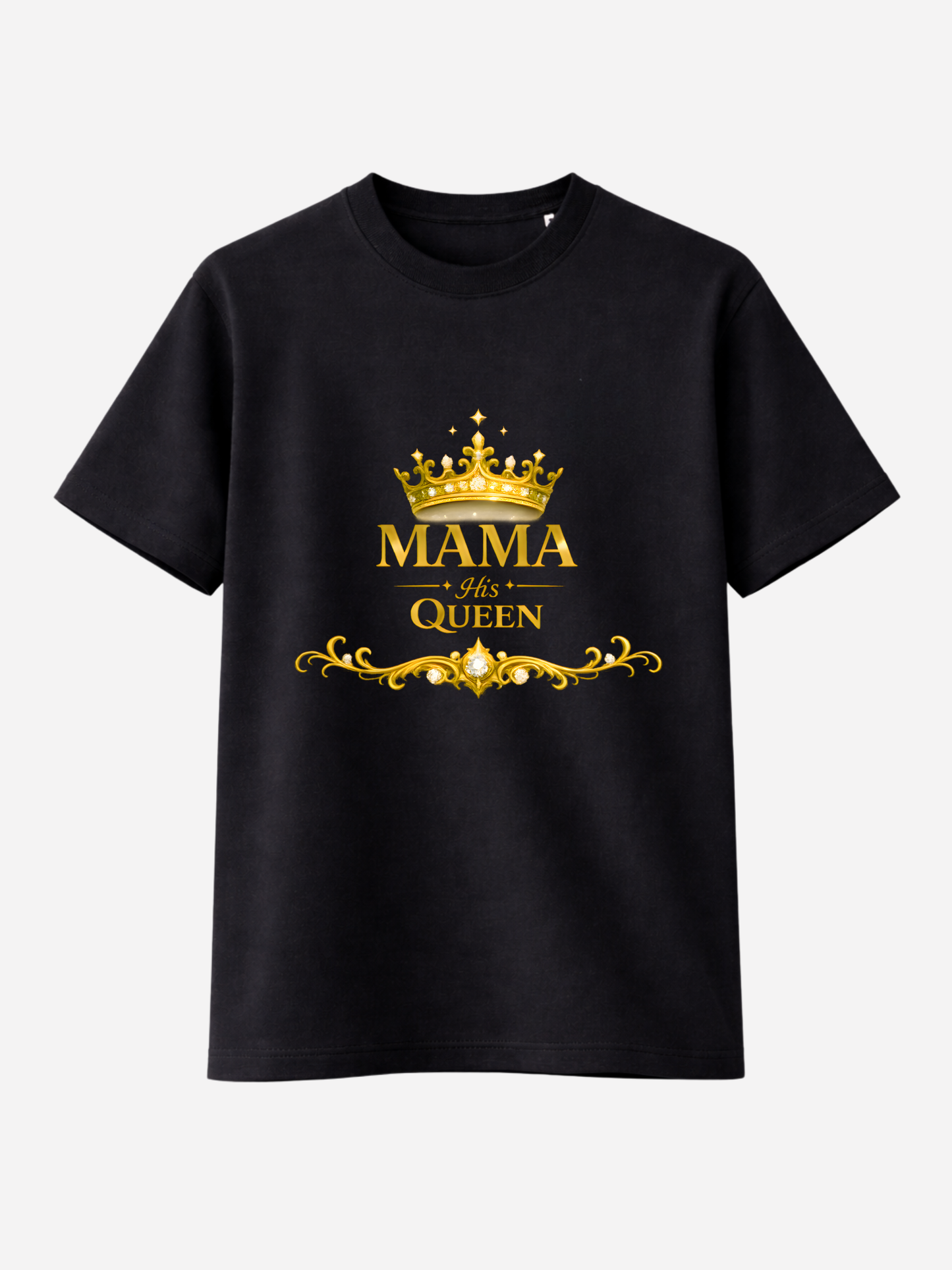 Vyfinity Mama His Queen Premium T-Shirt – Organic Cotton 180 GSM