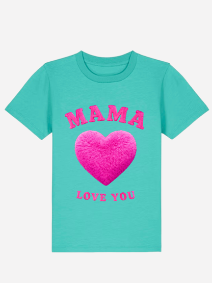 Vyfinity Mama I Love You Kids Premium T-Shirt – Bio Baumwolle 155 GSM