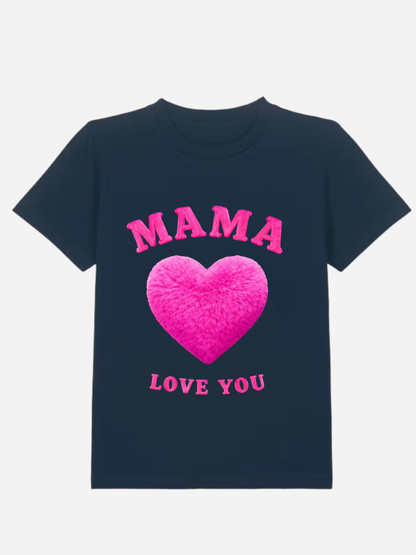 Vyfinity Mama I Love You Kids Premium T-Shirt – Bio Baumwolle 155 GSM