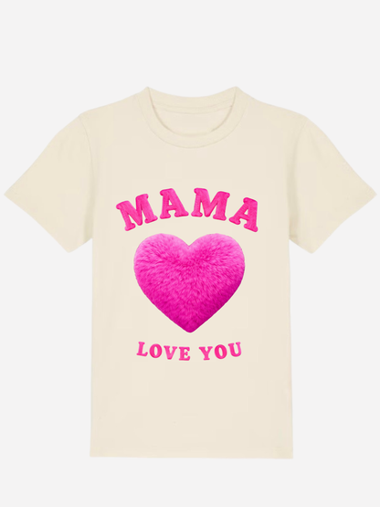 Vyfinity Mama I Love You Kids Premium T-Shirt – Bio Baumwolle 155 GSM