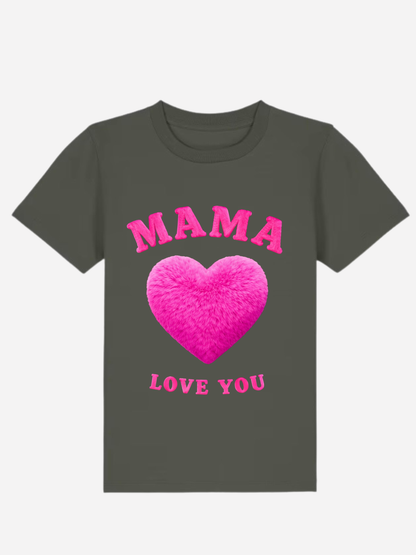 Vyfinity Mama I Love You Kids Premium T-Shirt – Bio Baumwolle 155 GSM