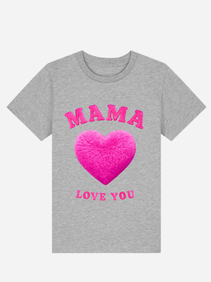 Vyfinity Mama I Love You Kids Premium T-Shirt – Bio Baumwolle 155 GSM