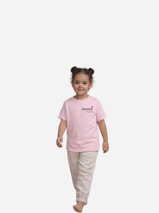 Vyfinity Mama I Love You Kids Premium T-Shirt – Bio Baumwolle 155 GSM