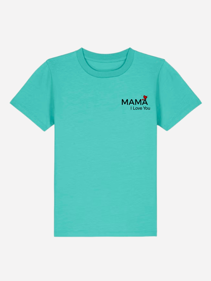 Vyfinity Mama I Love You Kids Premium T-Shirt – Bio Baumwolle 155 GSM