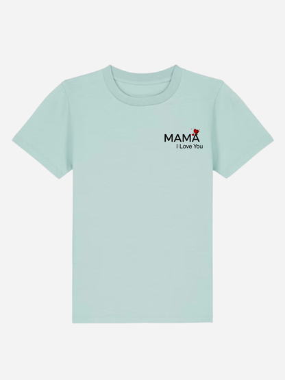 Vyfinity Mama I Love You Kids Premium T-Shirt – Bio Baumwolle 155 GSM