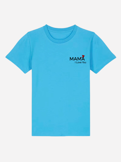 Vyfinity Mama I Love You Kids Premium T-Shirt – Bio Baumwolle 155 GSM