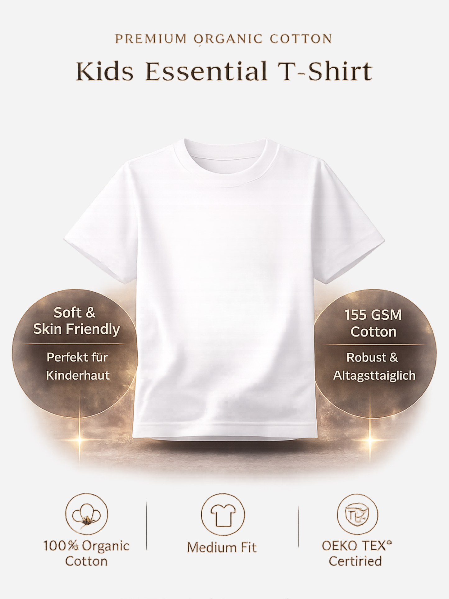 Vyfinity Mama I Love You Kids Premium T-Shirt – Bio Baumwolle 155 GSM
