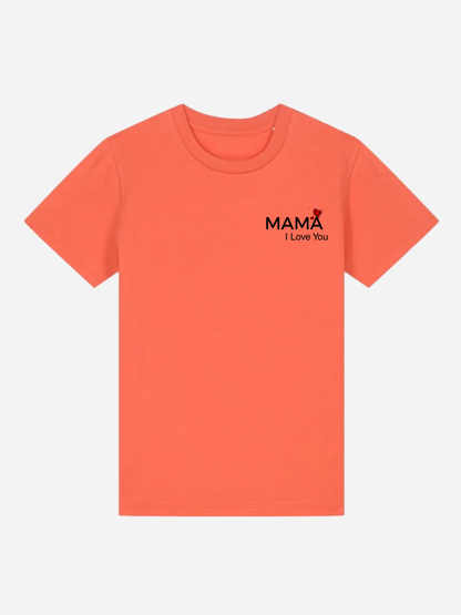 Vyfinity Mama I Love You Kids Premium T-Shirt – Bio Baumwolle 155 GSM