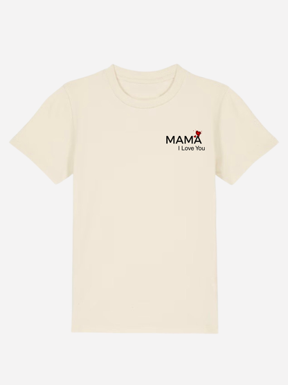 Vyfinity Mama I Love You Kids Premium T-Shirt – Bio Baumwolle 155 GSM