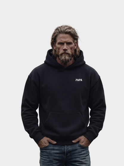 VYFINITY Papa Oversized Hoodie – The Man The Myth The Legend (Front & Back Print)