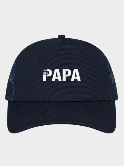 VYFINITY „THE MAN PAPA“ Trucker Cap – Premium Snapback mit Mesh