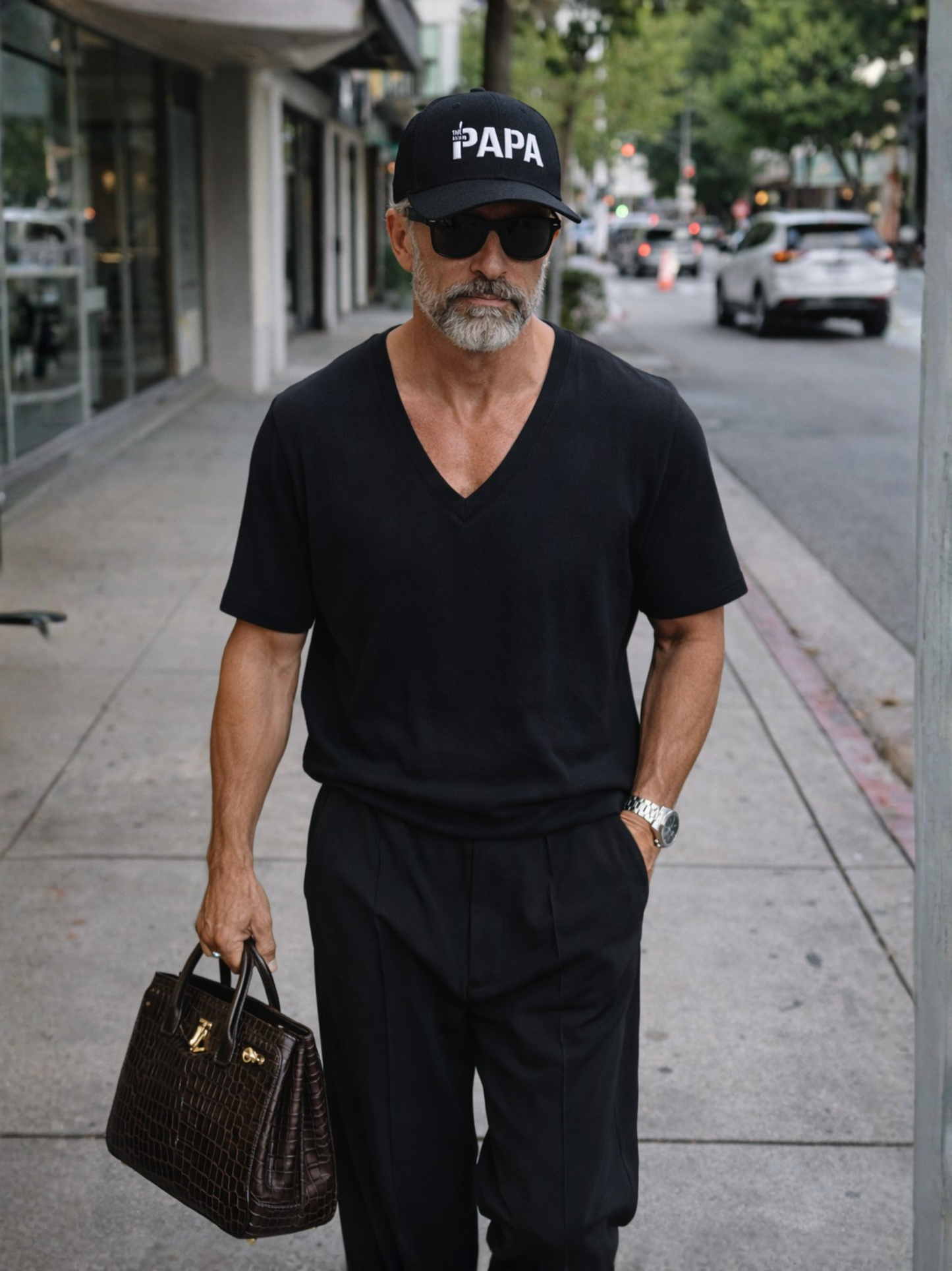 VYFINITY „THE MAN PAPA“ Trucker Cap – Premium Snapback mit Mesh