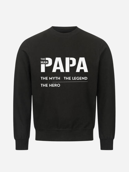 VYFINITY „THE MAN PAPA“ Classic Sweatshirt – Herren Premium Crewneck