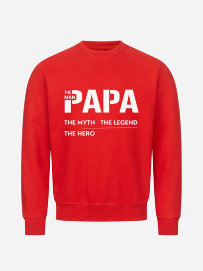 VYFINITY „THE MAN PAPA“ Classic Sweatshirt – Herren Premium Crewneck