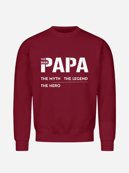 VYFINITY „THE MAN PAPA“ Classic Sweatshirt – Herren Premium Crewneck