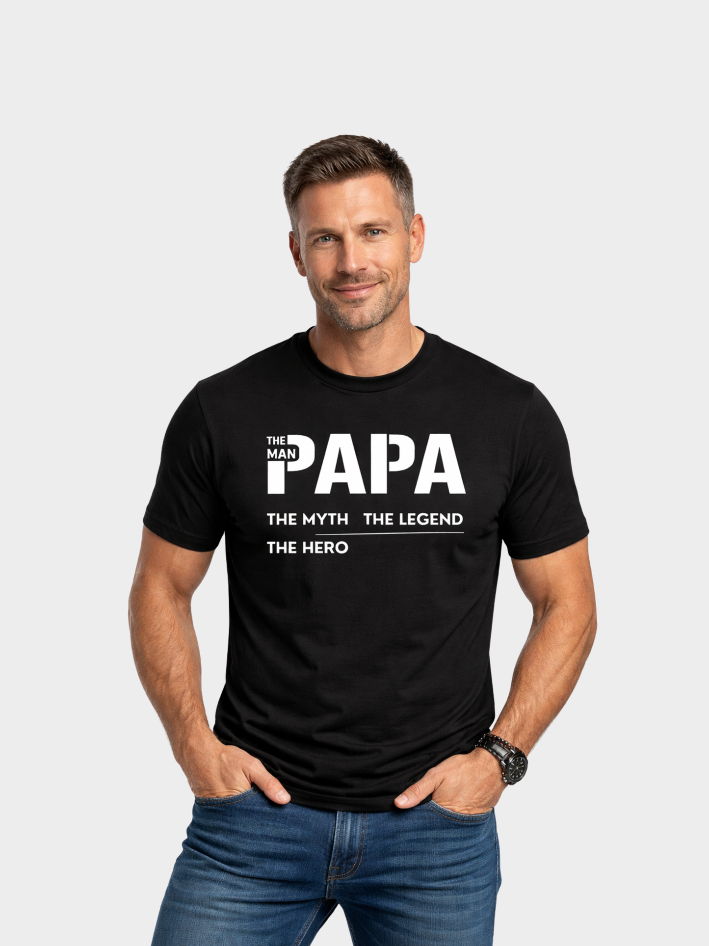 Papa – The Myth, The Legend, The Hero | Premium Bio T-Shirt