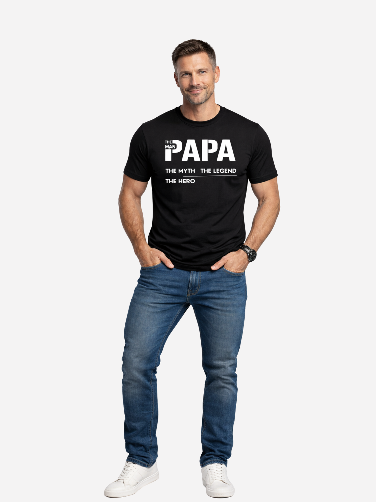 Papa – The Myth, The Legend, The Hero | Premium Bio T-Shirt