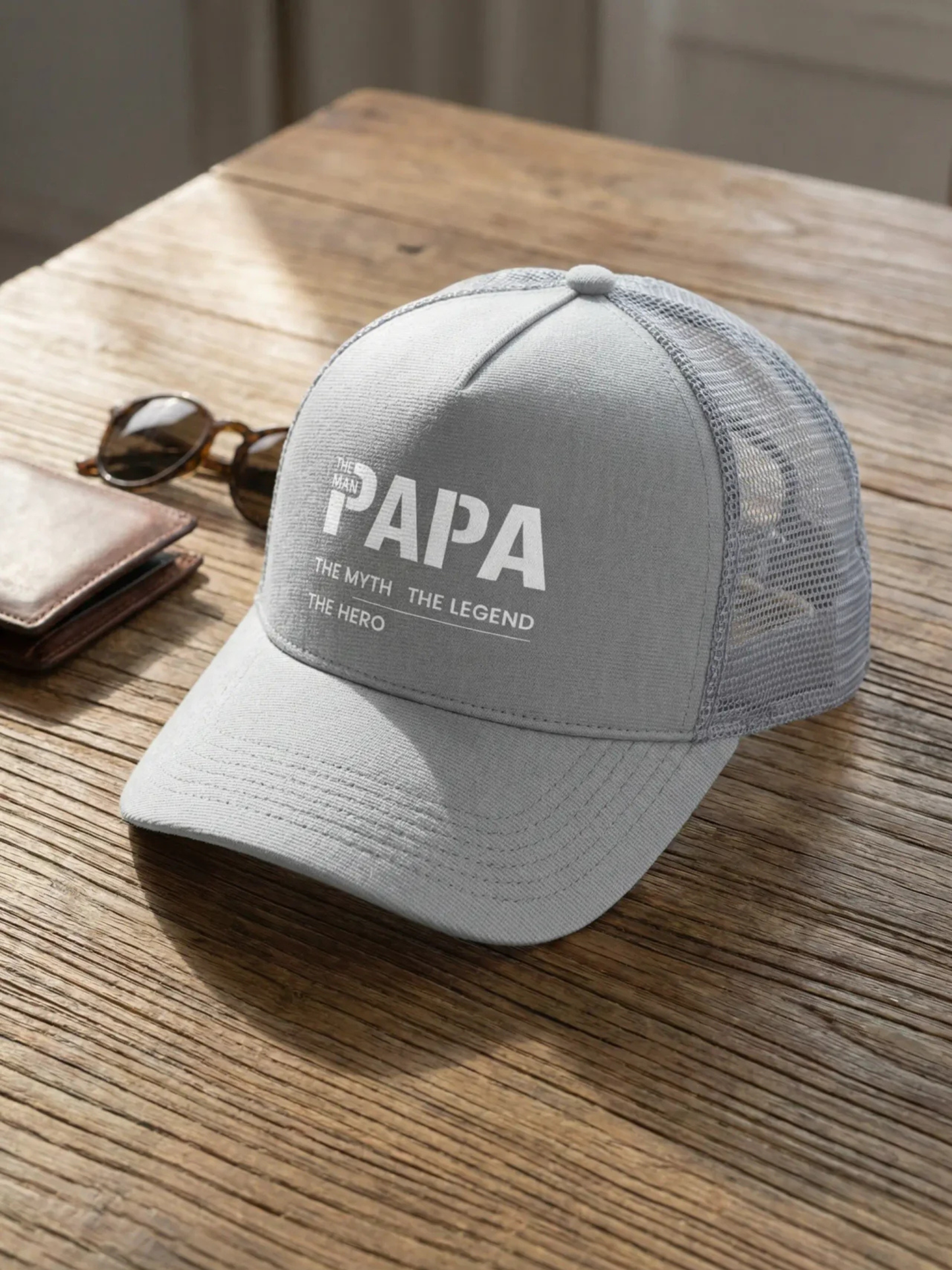 Papa Trucker Cap – The Man The Myth The Legend