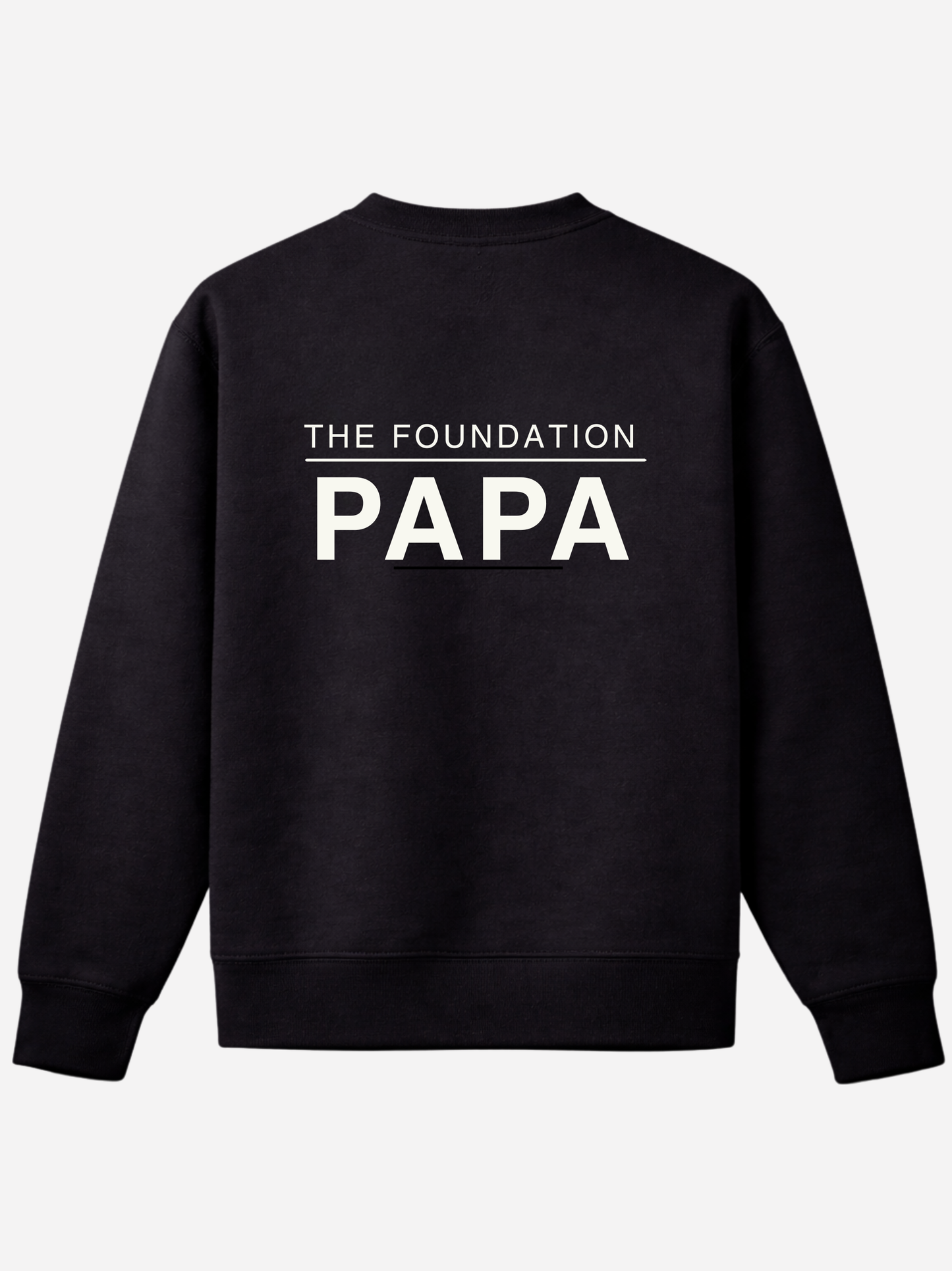 Papa Premium Sweatshirt – Organic Cotton 350 GSM | Minimalist Dad Sweater