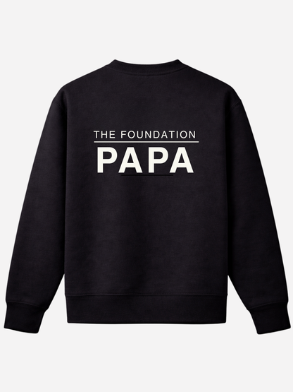 Papa Premium Sweatshirt – Organic Cotton 350 GSM | Minimalist Dad Sweater