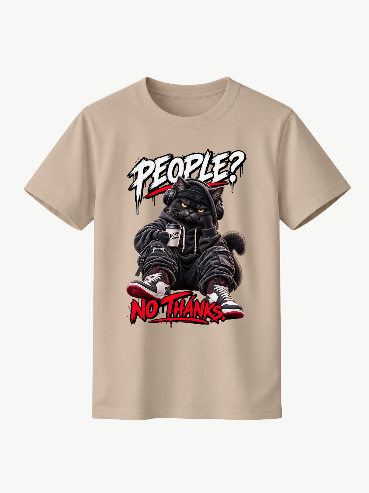 PEOPLE? NO THANKS. T-Shirt – Graphic Streetwear | VYFINITY