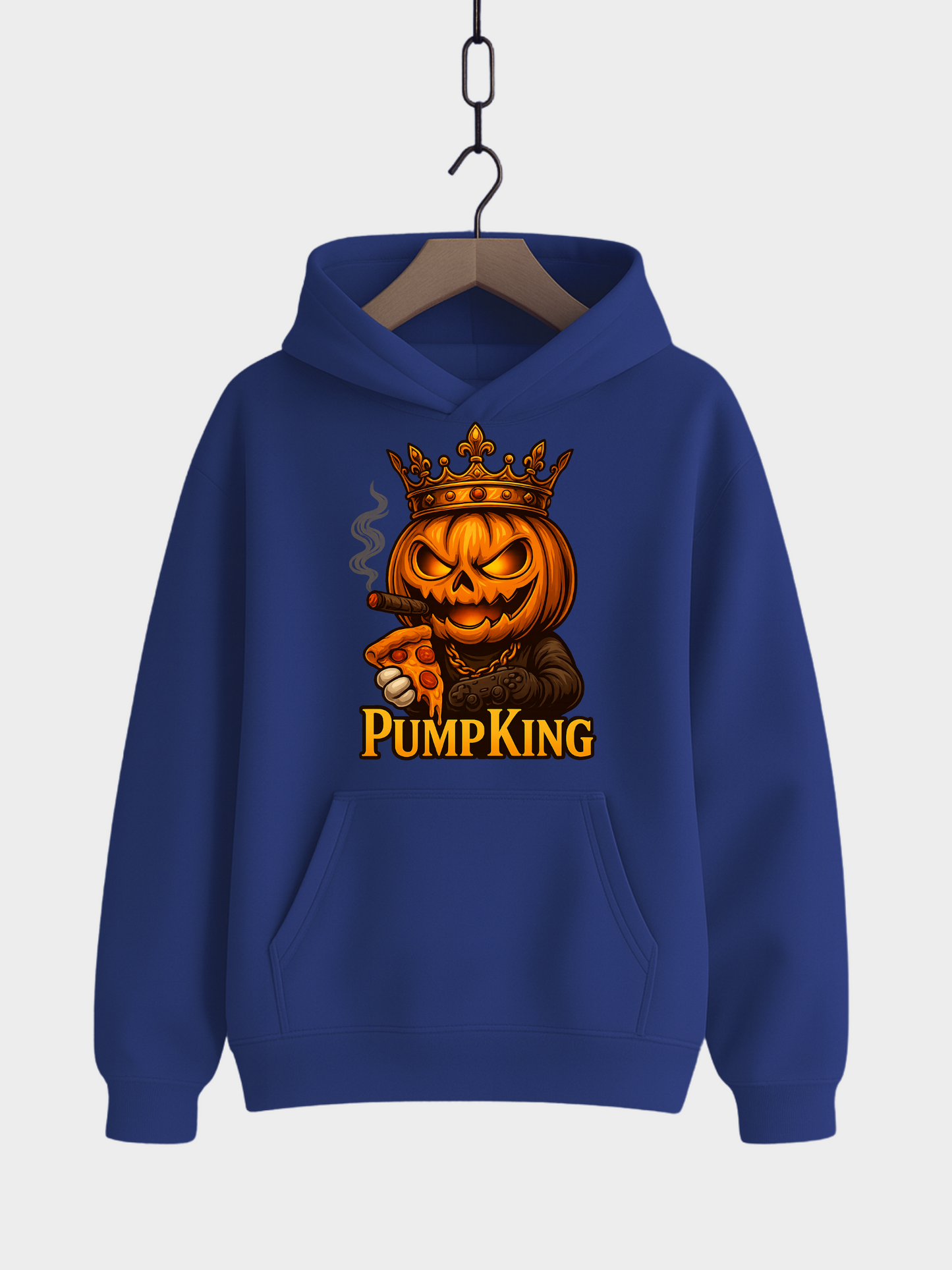 Pump King Hoodie – Halloween Unisex Bio Baumwolle Oversized 400 GSM