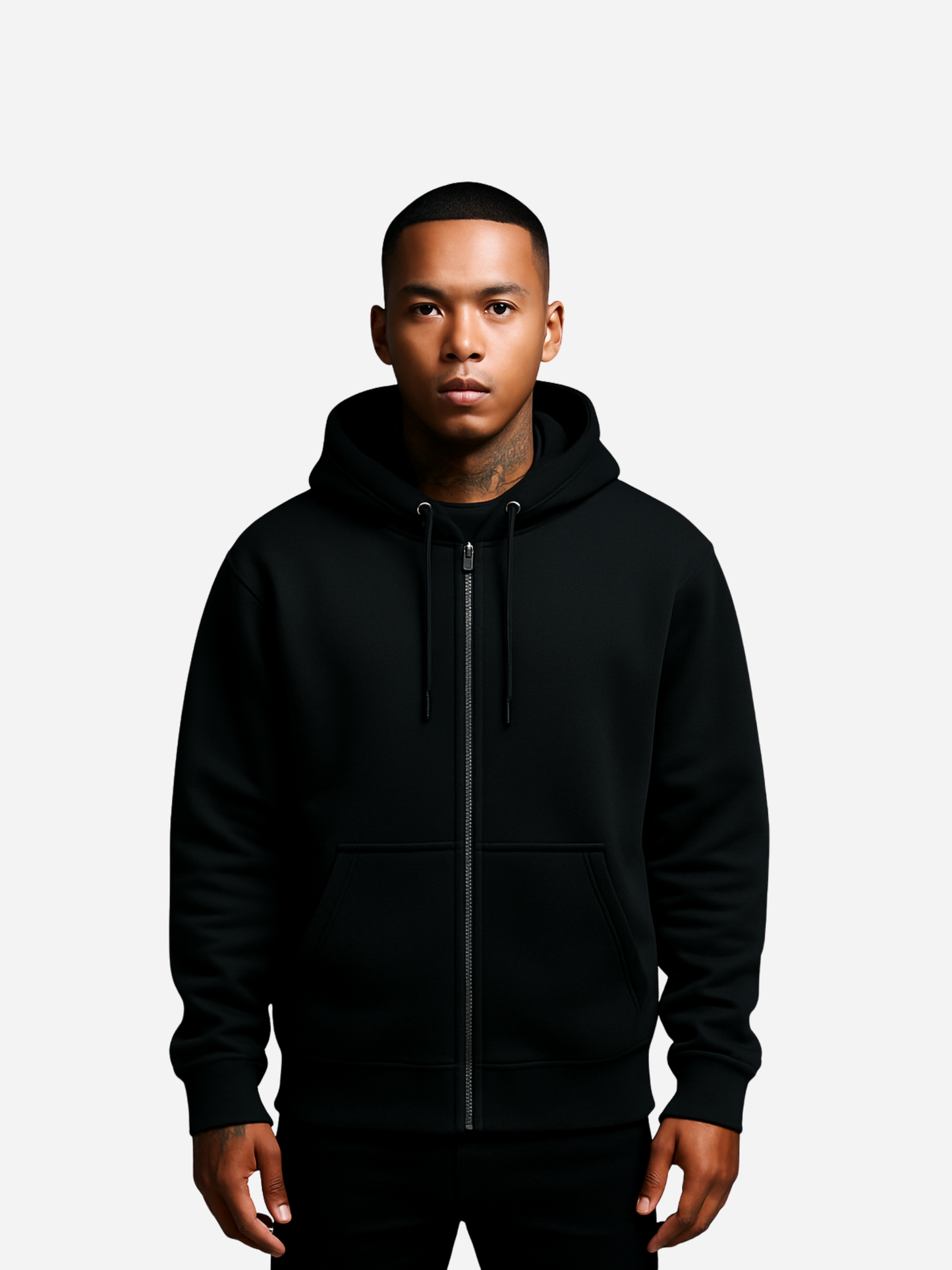 Pump Up Fear Zipper – Oversized Bio Hoodie mit Halloween Print