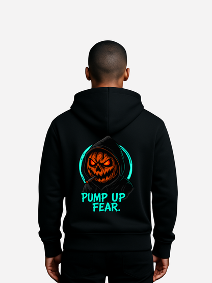 Pump Up Fear Zipper – Oversized Bio Hoodie mit Halloween Print