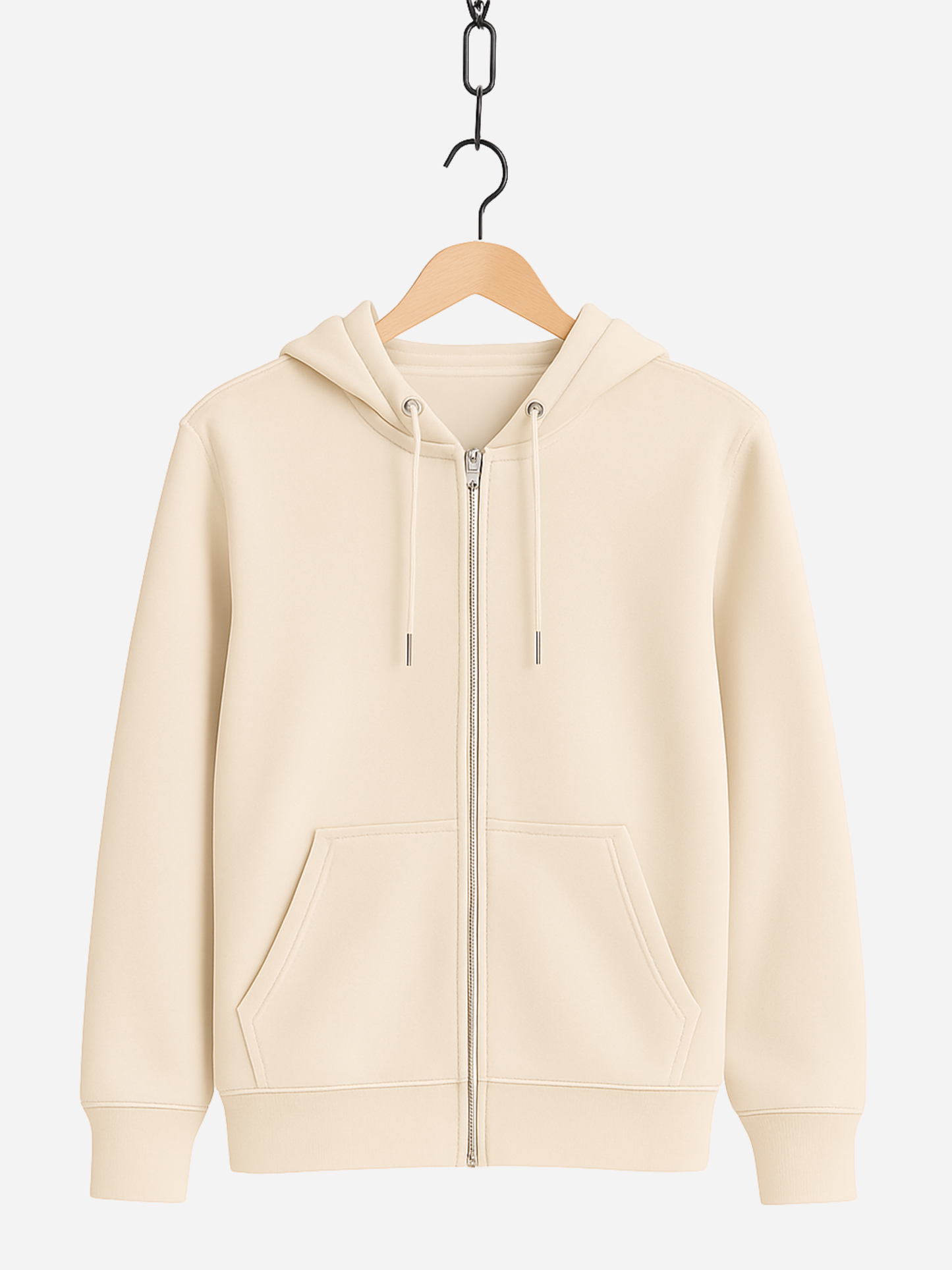 Pump Up Fear Zipper – Oversized Bio Hoodie mit Halloween Print