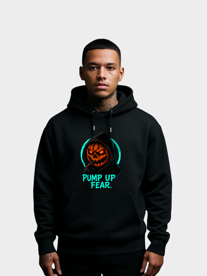 Pump Up Fear Hoodie – Bio Unisex Halloween Hoodie 350 GSM